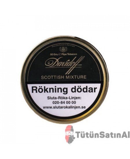 Davidoff Scottish Mixture İthal Pipo T&uuml;t&uuml;n&uuml; 50 Gr Teneke