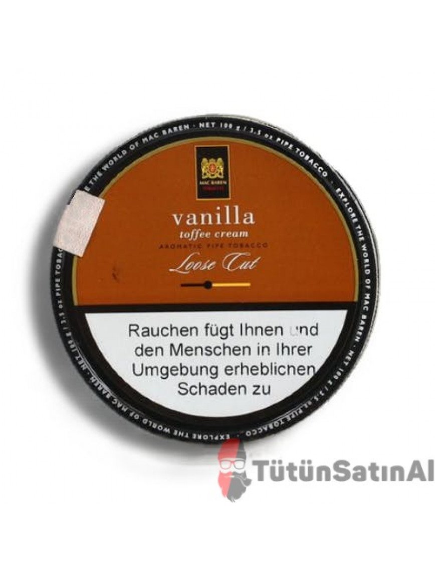 Mac Baren Vanilla Toffe Cream ( şekerleme ve vanilya aromalı ) Pipo Tütünü