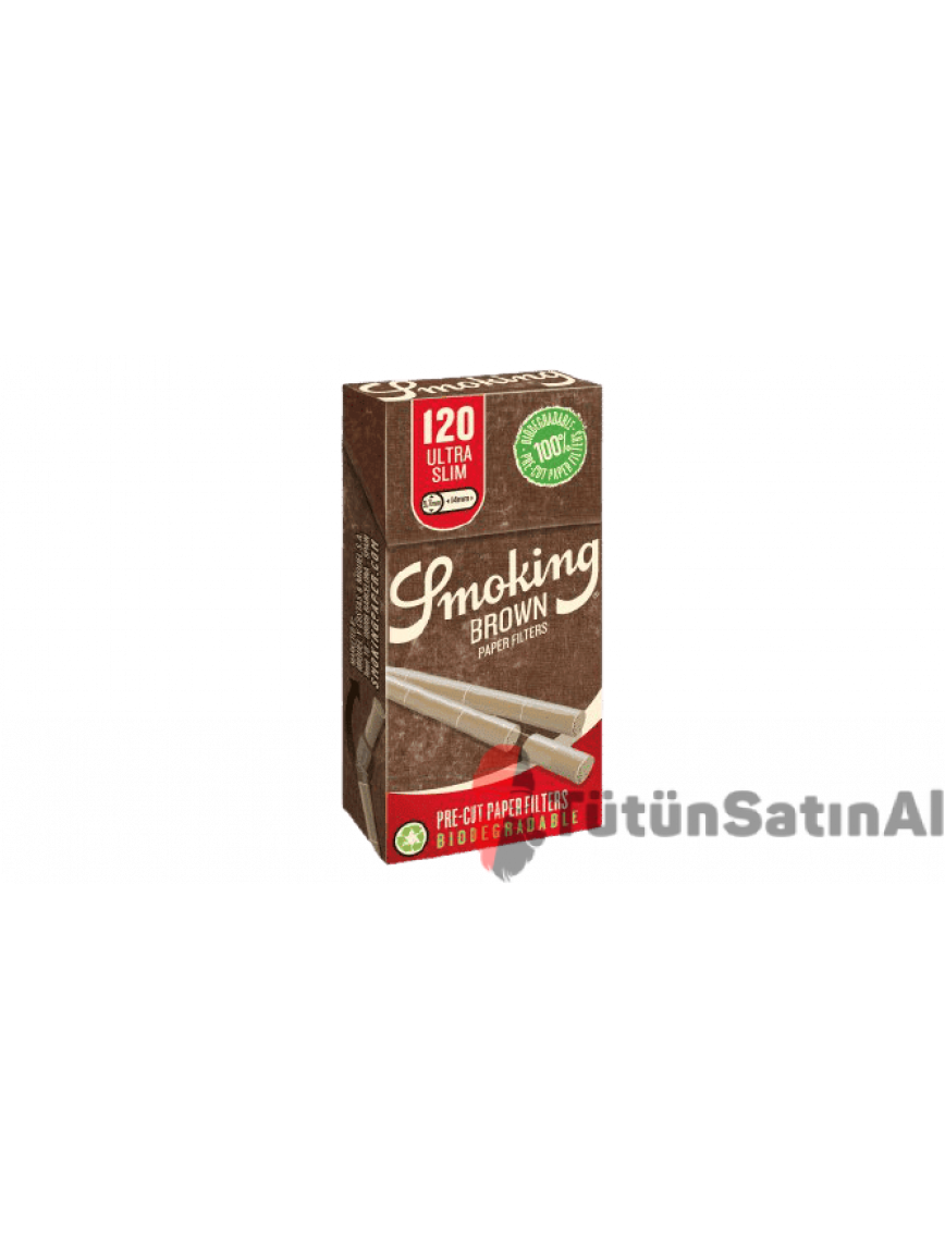 Smoking Pre-Cut Brown Ultra Slim 5,7mm Sarma Filtresi