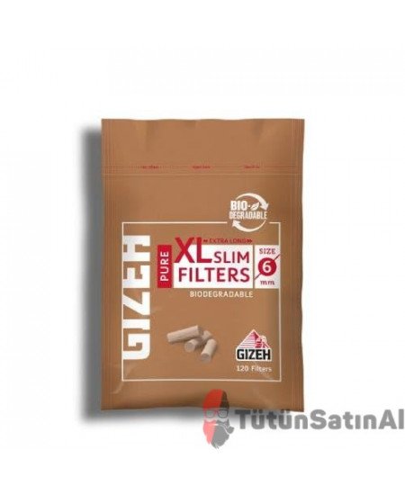 Gizeh Pure XL Slim Organic 6 mm Poşet Filtre Tane