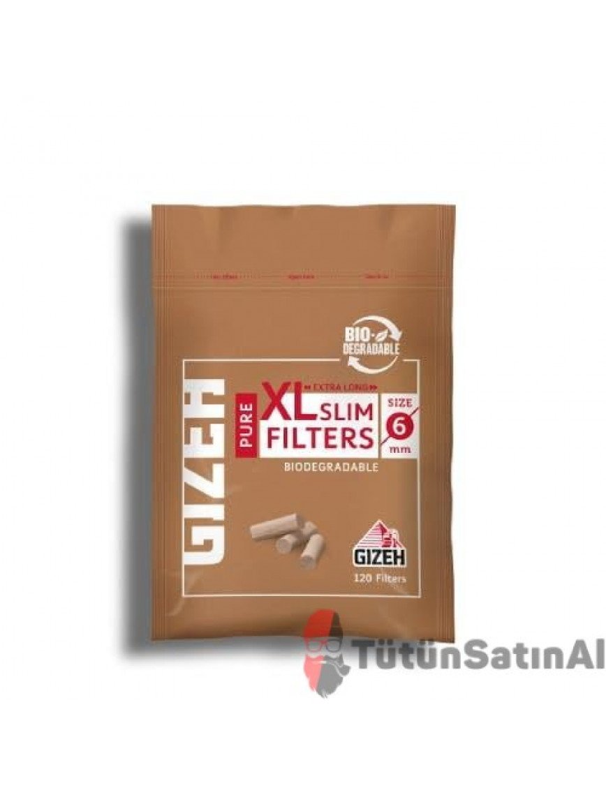 Gizeh Pure XL Slim Organic 6 mm Poşet Filtre Tane