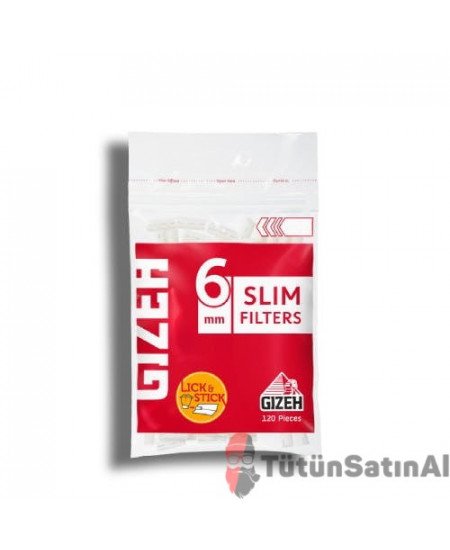 Gizeh Slim 6 mm Poşet Filtre Tane (İKİNCİ KALİTE)