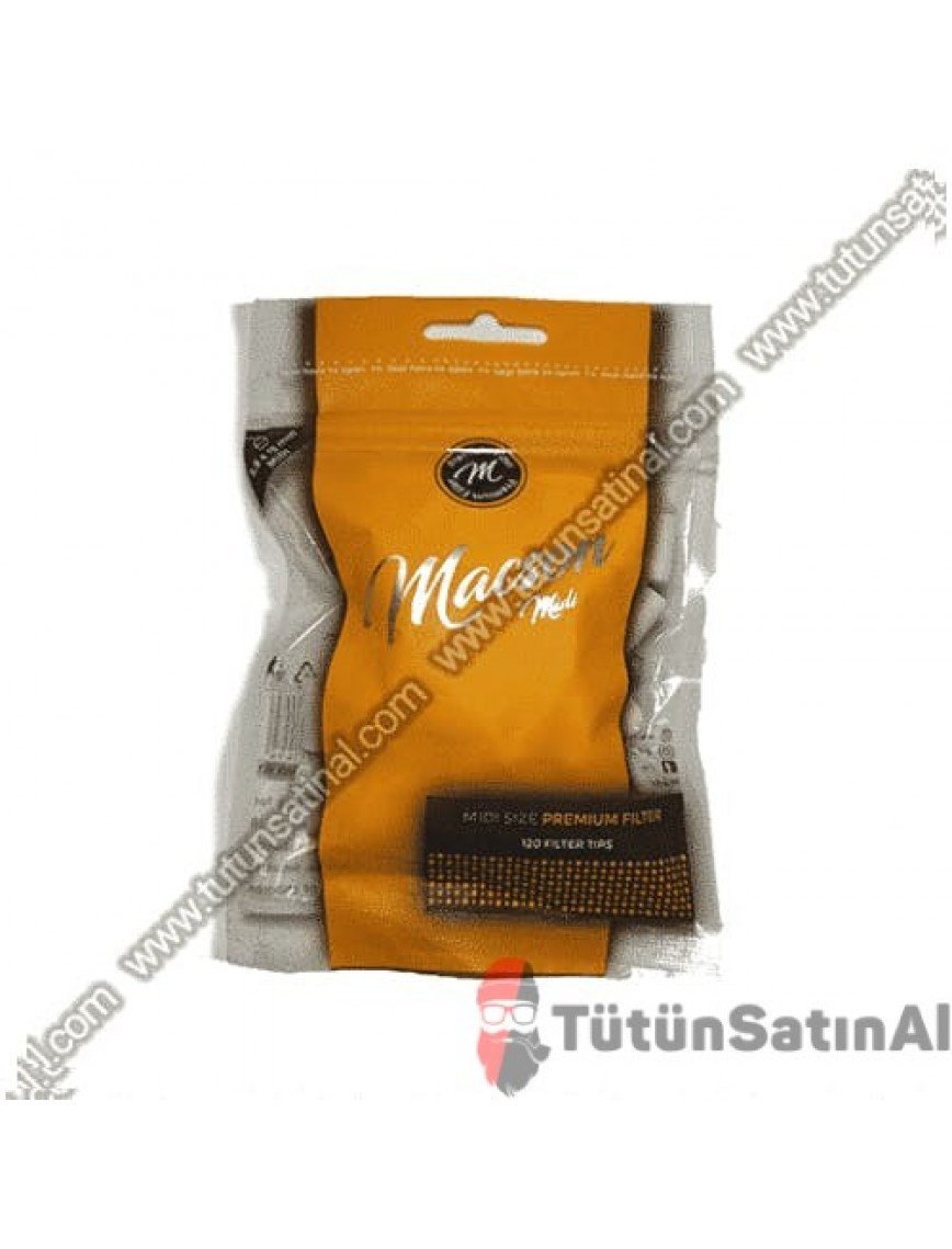 Macson Premium Filter Midi Size 6.9mm Tütün Sarma Filtresi