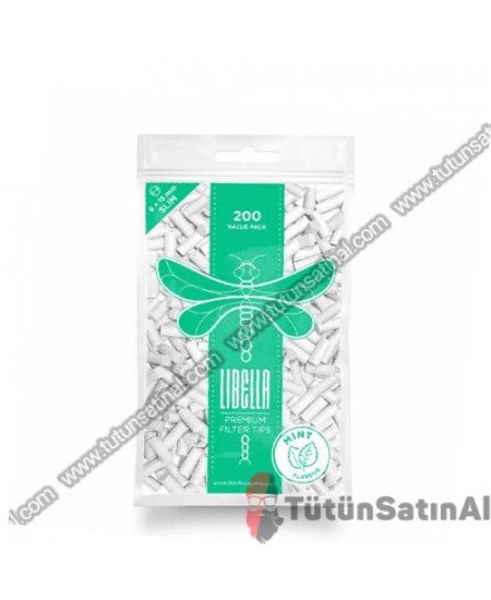 Libella Premium 6x15mm Mentoll&uuml; Poşet Filtre (200 Adet)