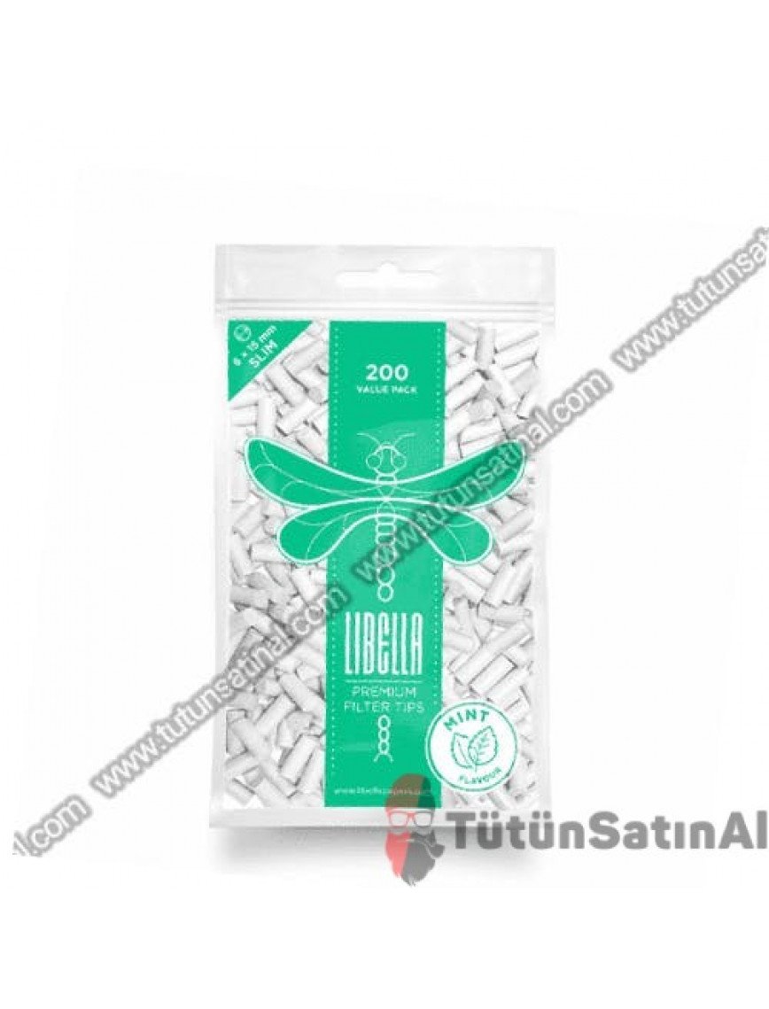 Libella Premium 6x15mm Mentollü Poşet Filtre (200 Adet)