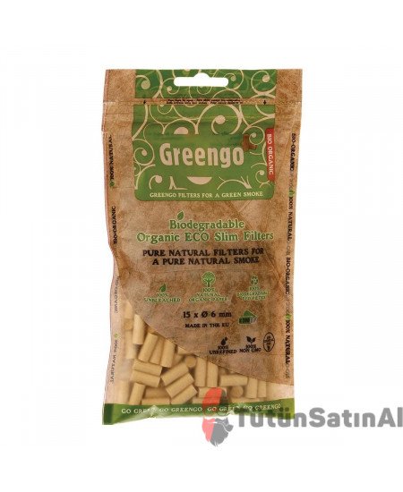 Greengo Organic Eco Slim (15 X 6 mm) Poşet Filtre