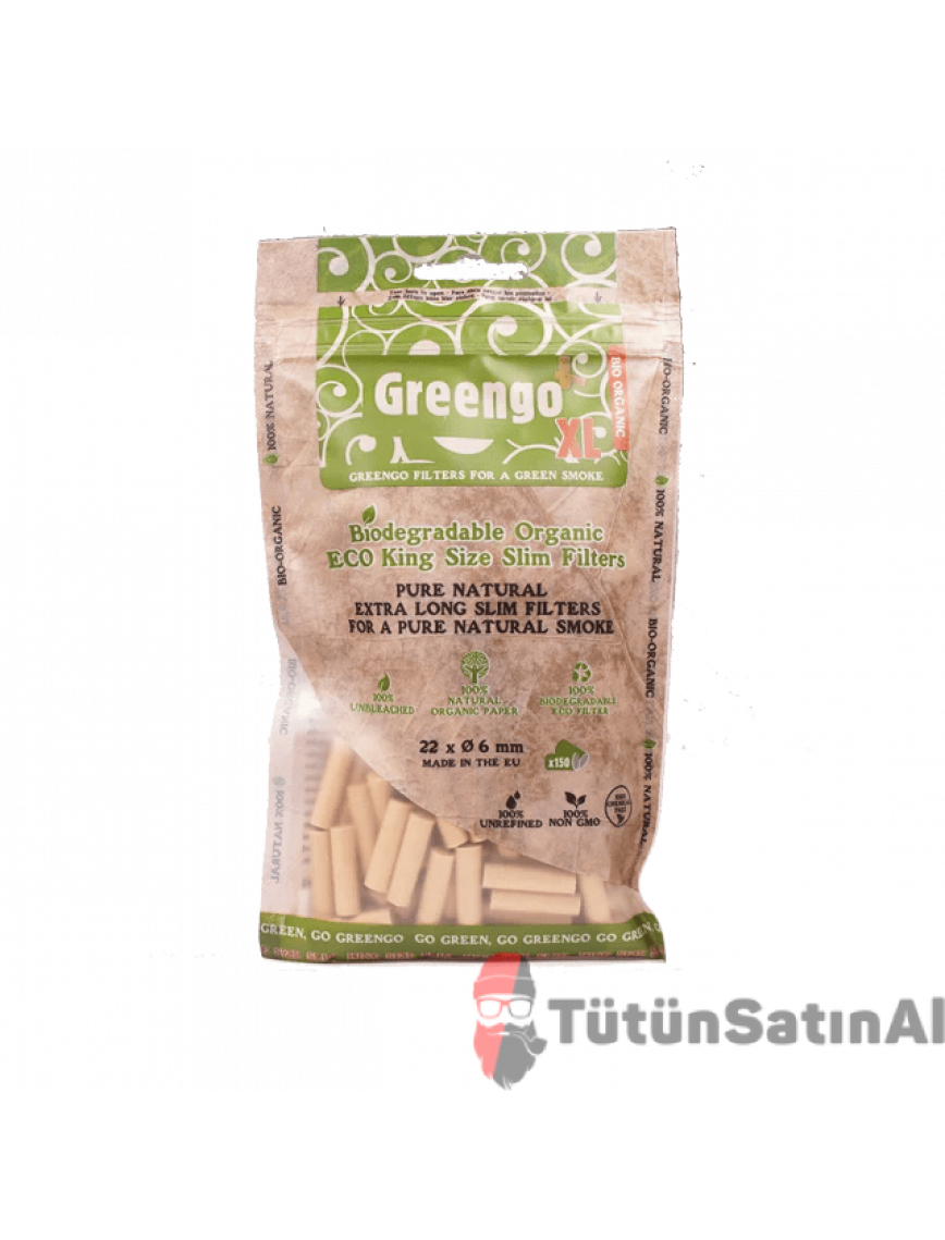 Greengo Organic Eco Slim XL (22 X 6 mm) Poşet Filtre
