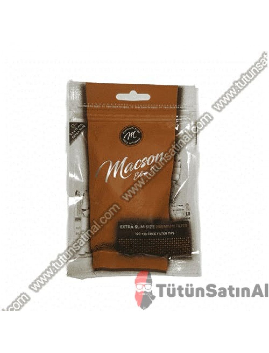 Macson Premium Filter Extra Slim 5.3mm Tütün Sarma Filtresi