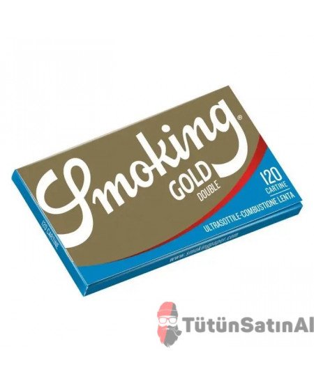 Smoking Gold Double Ultrasottile 120'li T&uuml;t&uuml;n Sarma Kağıdı (Ultra İnce)