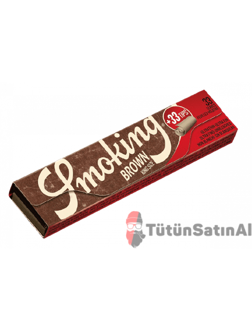 Smoking King Size Brown Filter Kahverengi Zıvanalı Tane