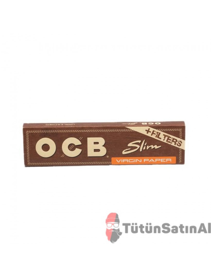 OCB King Size Virgin Paper Filter Kahverengi Zıvanalı