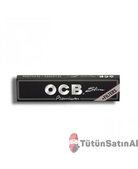 OCB King Size Slim Filter Siyah Zıvanalı Tane