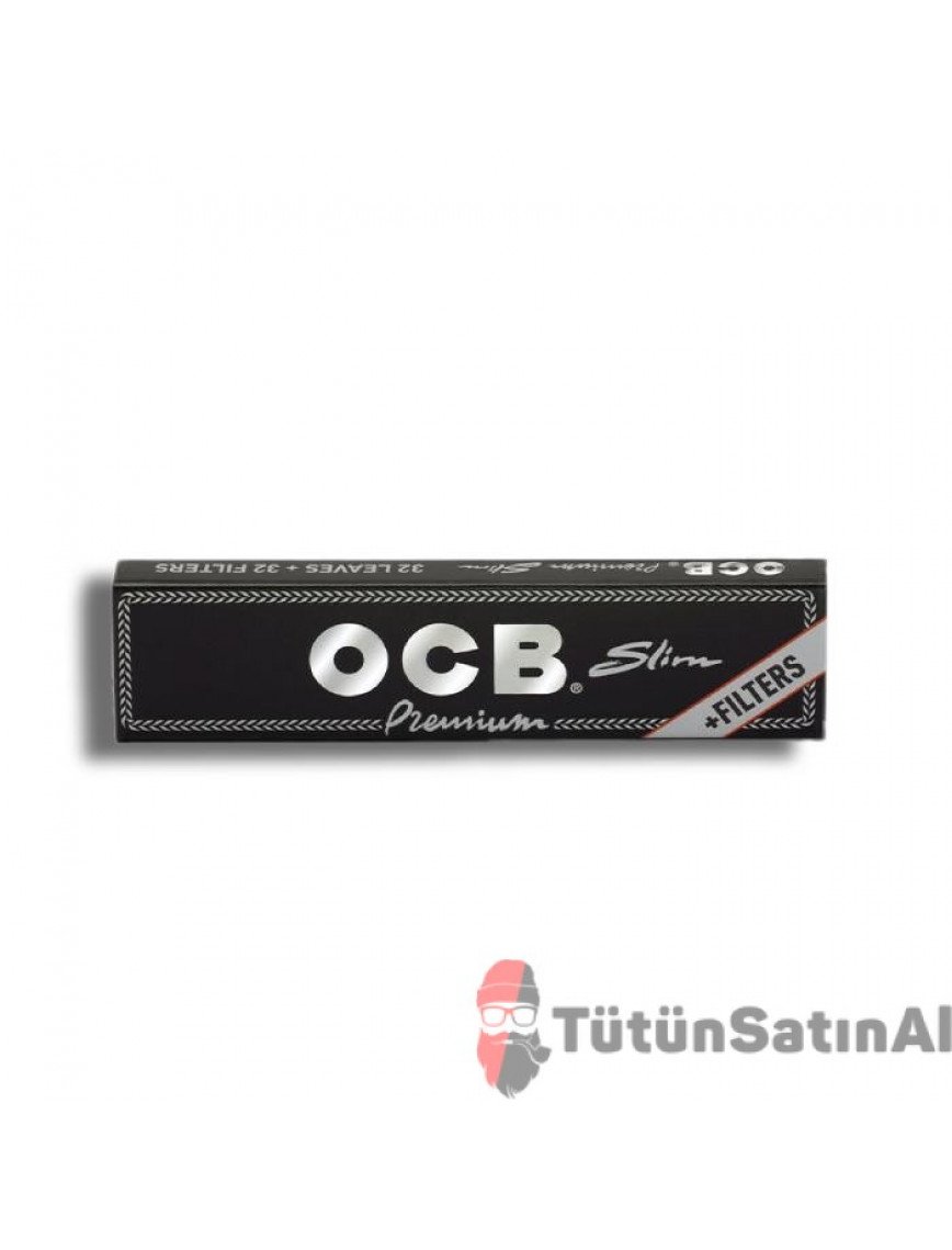 OCB King Size Slim Filter Siyah Zıvanalı Tane