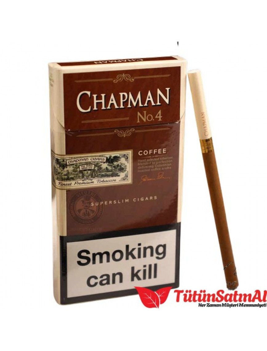Chapman  Coffe No:4 Slim İthal Sigara  - Kahve aromalı sigara