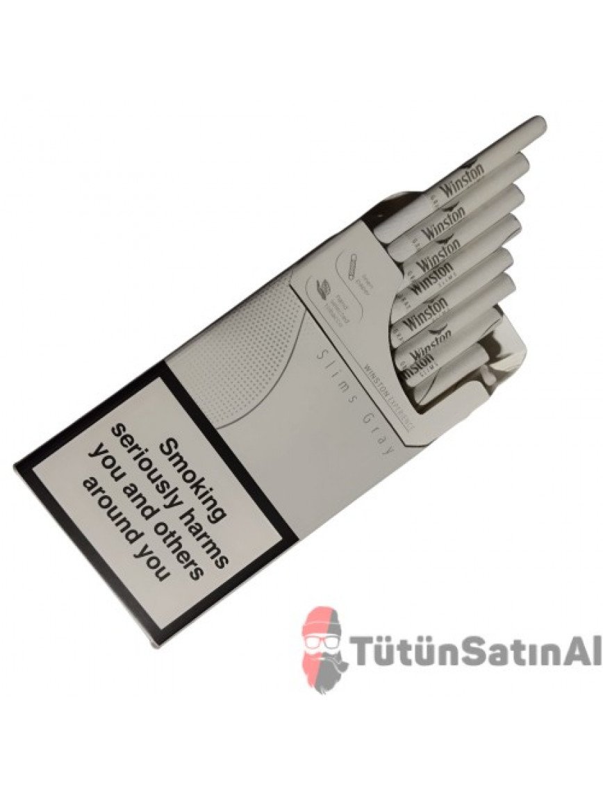 Winston Gray Super Slim (Duty Free) İthal Sigara