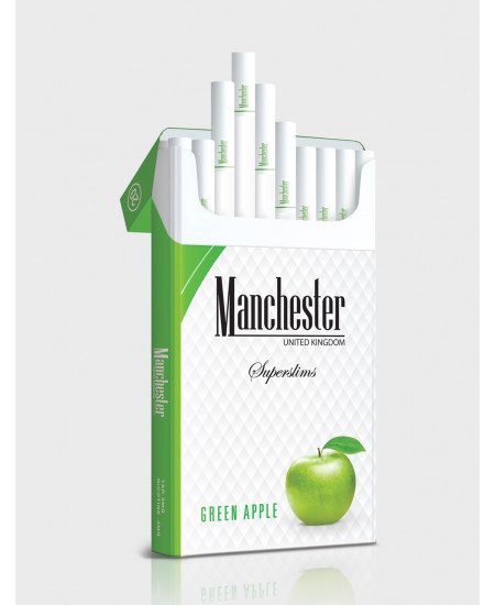 Manchester Superslims Green Apple - Yeşil Elma