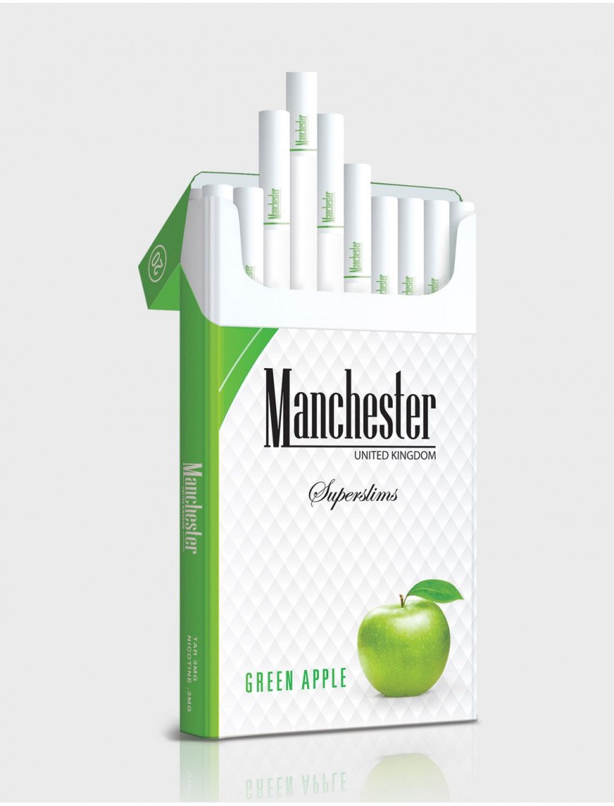 Manchester Superslims Green Apple - Yeşil Elma