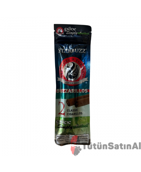 StarBuzz Buzarillos Simply Menthol Classic Puro Satın al
