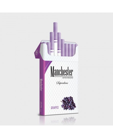 Manchester Superslims Grapes &ndash; &Uuml;z&uuml;m Aromalı ithal Sigara