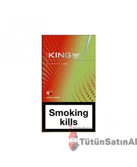 King Rainbow Line Apple Mint ( Elma-Nane) İthal sigara