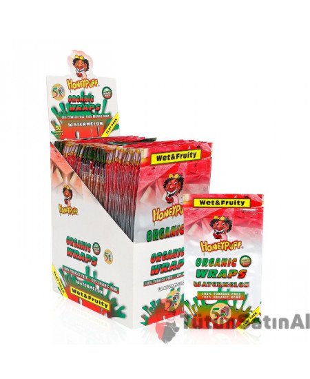 Honeypuff Organic Wraps Watermelon (Karpuz) Aromalı Sarma Kağıdı