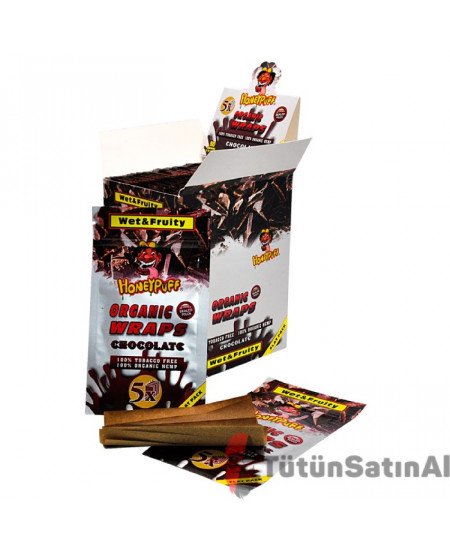 Honeypuff Organic Wraps Chocolate (&Ccedil;ikolata) Aromalı Sarma Kağıdı