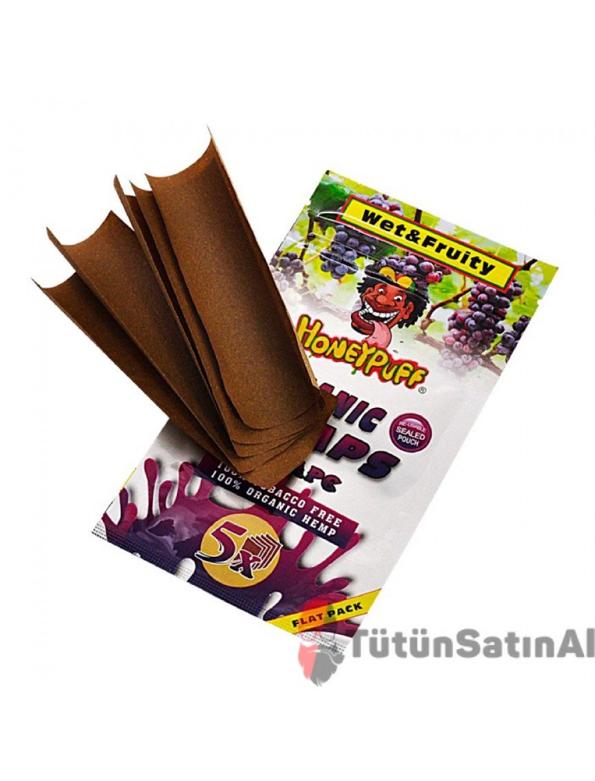 Honeypuff Organic Wraps Grape (Üzüm) Aromalı Sarma Kağıdı