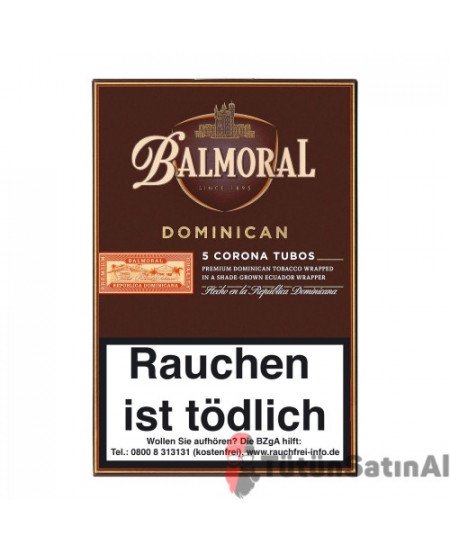 Balmoral Dominican Selection Corona Tubos 5's