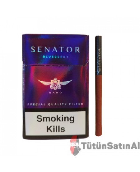 Senator Nano Blueberry (Yabanmersini) Slim Sigara