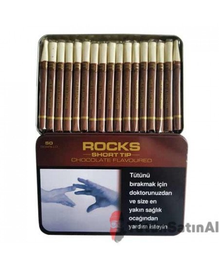 Rocks Short Tip Chocolate Sigarillo- &Ccedil;ikolata Aromalı