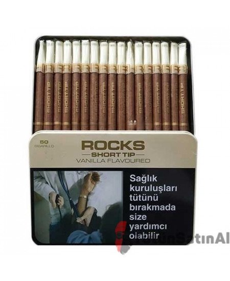 Rocks Short Tip Vanilla Sigarillo - Vanilya Aromalı