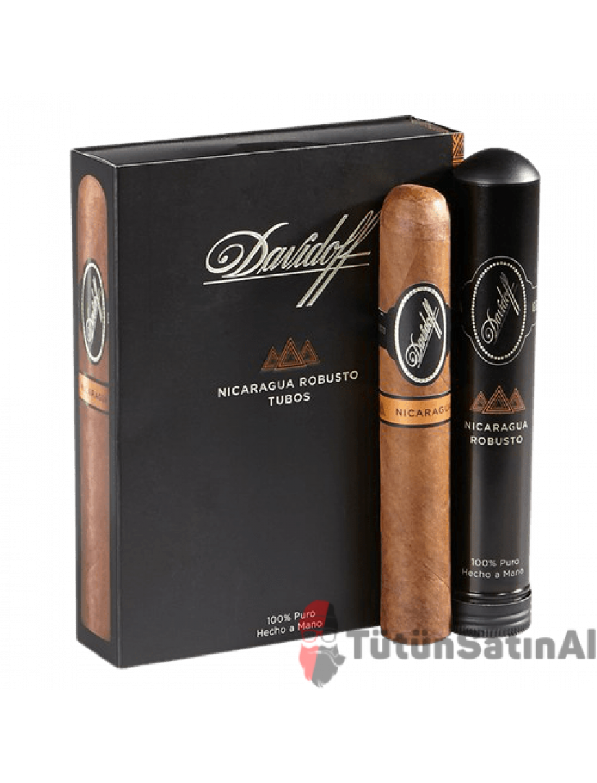 Davidoff Nikaragua Serisi Robusto Tubos 4'lü Paket 1/4