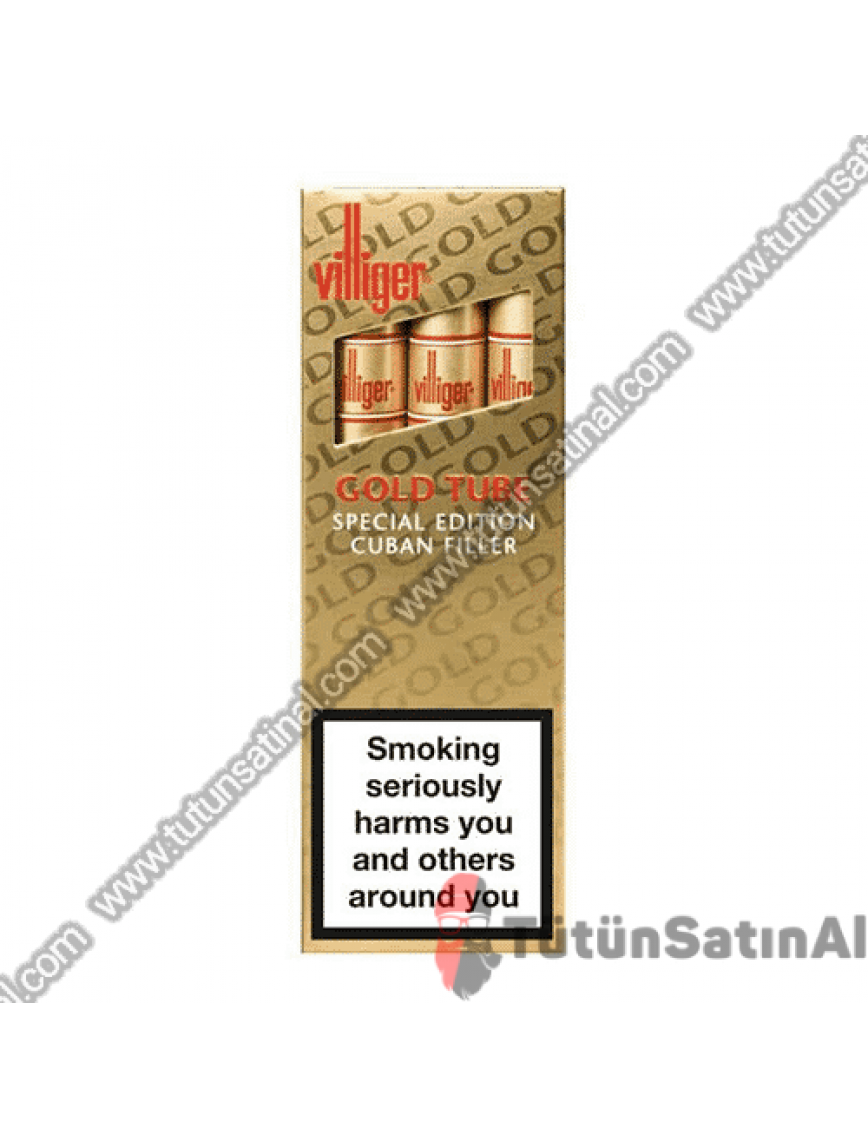 Villiger Gold Tube (Special Edition Cuban Filler) 3'lü