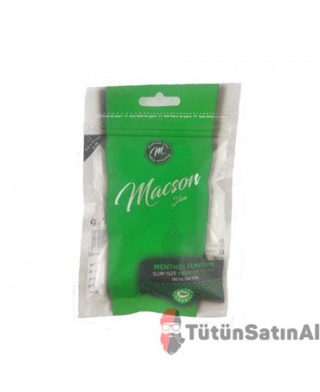 Macson Mentol Slim 6mm T&uuml;t&uuml;n Sarma Filtresi