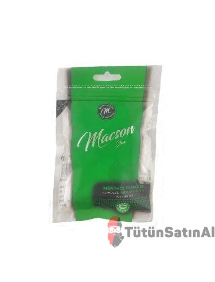 Macson Mentol Slim 6mm Tütün Sarma Filtresi
