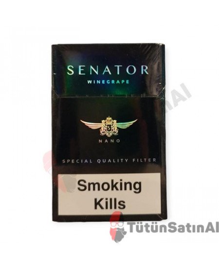 Senator Wine Grape (&Uuml;z&uuml;m Aromalı) Super Slim İthal Sigara