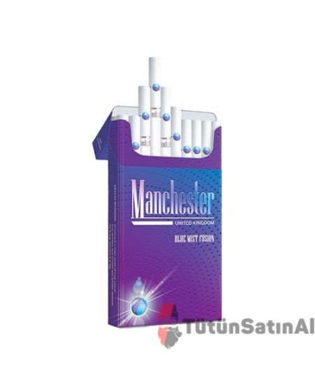 Manchester Blue Mist Fusion Capsule Slim Sigara (B&ouml;ğ&uuml;rtlen Mentol)