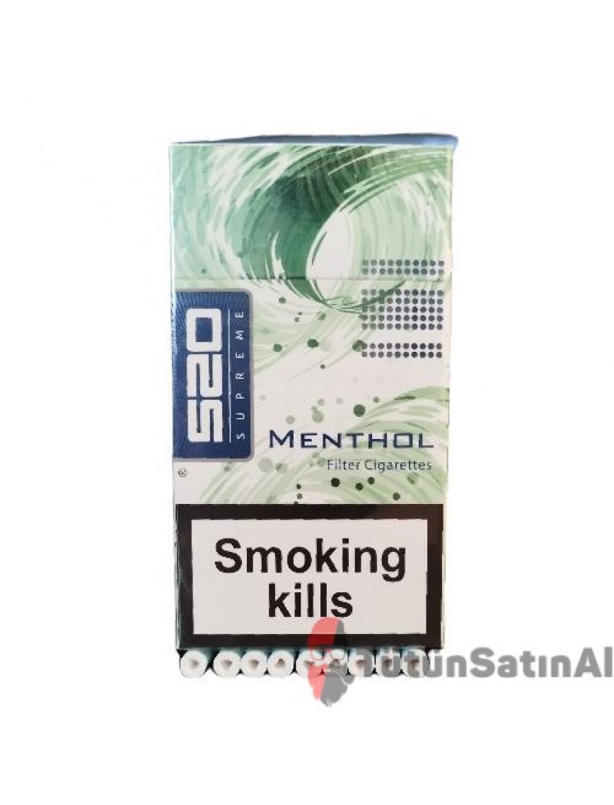 TTL 520 Suprame Slim Menthol Kalpli Filtreli Sigara